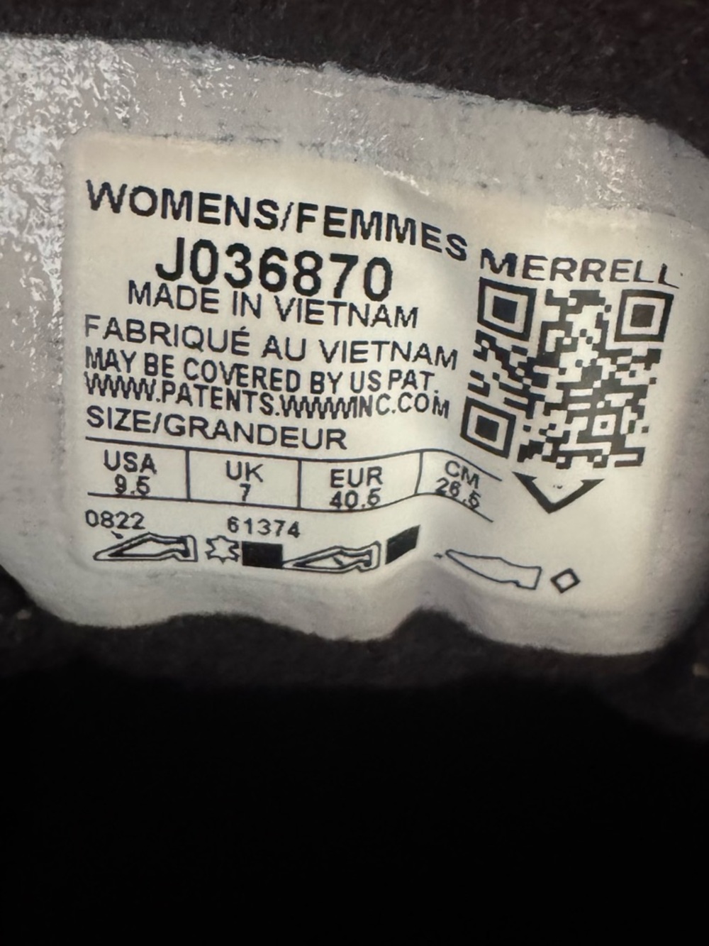 Merrell Women's Burgundy and Gray Gore-Tex Trail Shoes - Picture 3 of 3